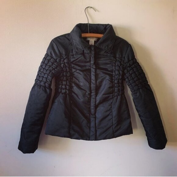 ROCHAS MID LENGTH LIGHT PUFFER DESIGNER LONG SLEEVES JACKET COAT WOMEN S… - Picture 2 of 7